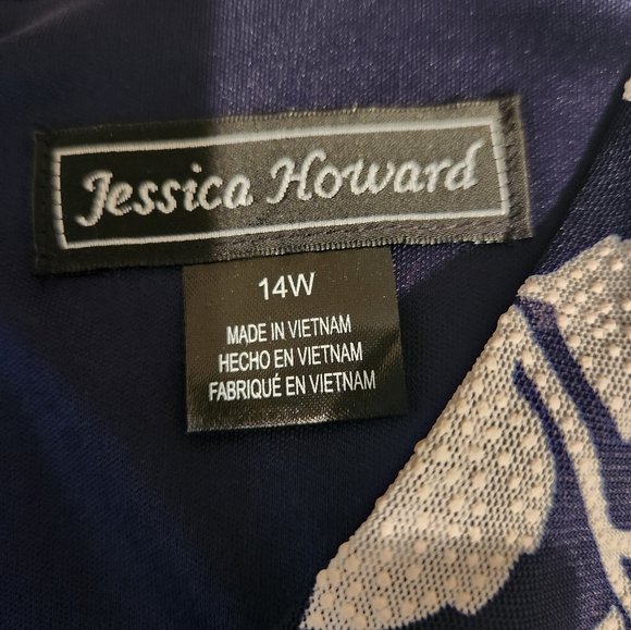 NWT Navy Floral Dress - Picture 6 of 9